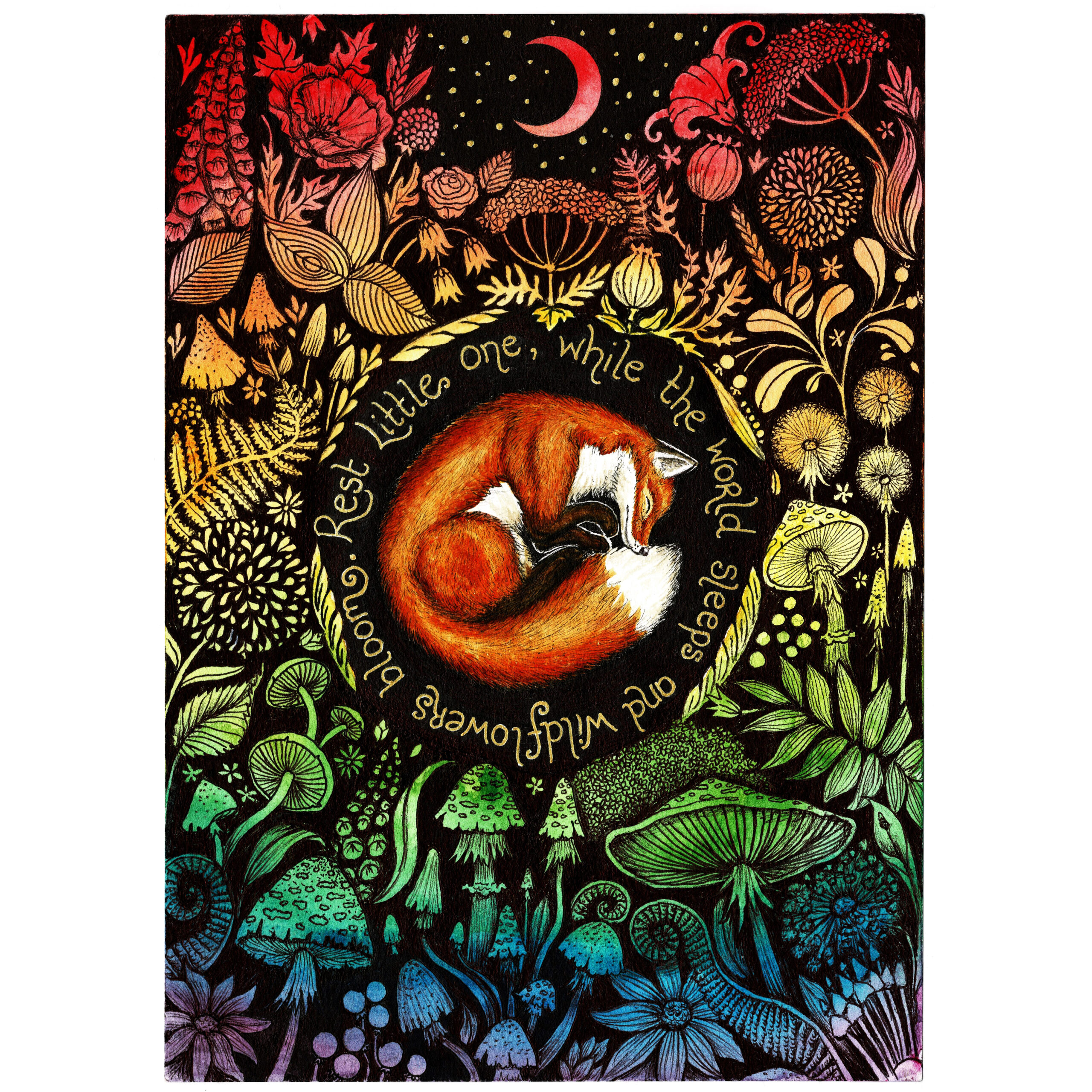 Fox Print by Jenni Kilgallon