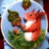 Squirrel Needle Felt Art