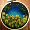 Flower Meadow Needle Felt Art