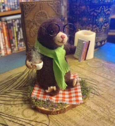 Needle Felted Book-Loving... 