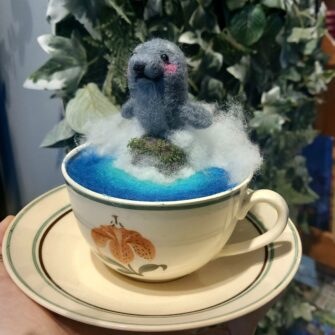 Needle Felting Workshop with Jenni Kilgallon - Seal in Sea Cup