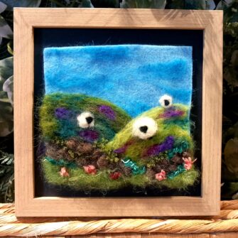 Irish Landscape felting workshop with Jenni Kilgallon